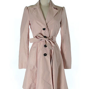 Blush pink trench coat